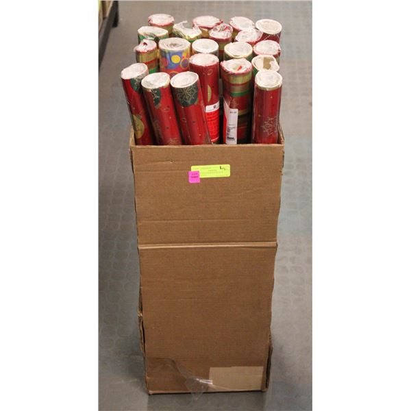BOX WITH 20 ROLLS OF NEW CHRISTMAS