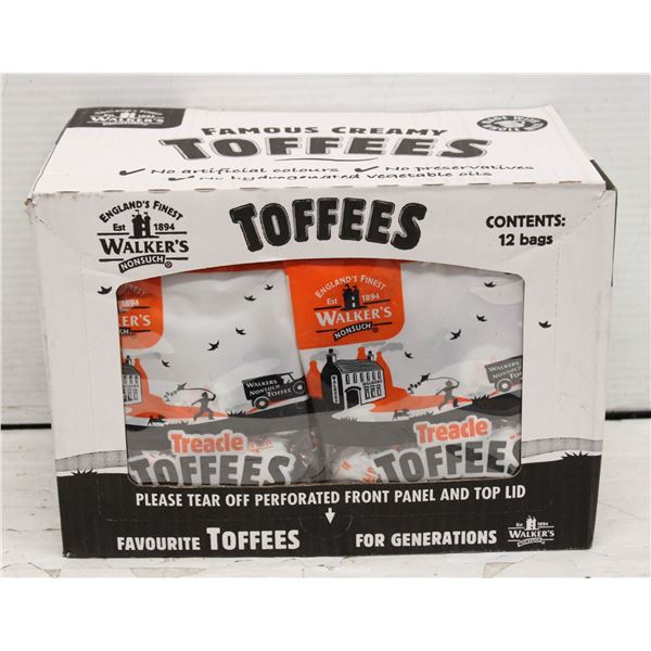 SIX BAGS OF WALKERS, ENGLISH TOFFEE, NO VISIBLE