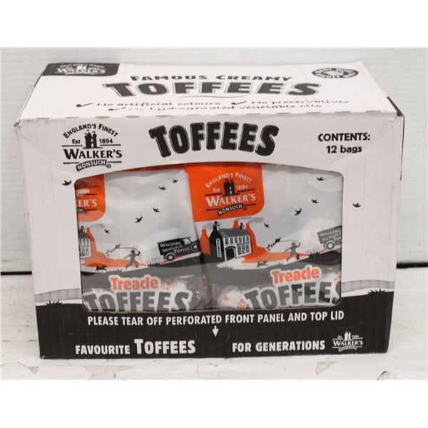 SIX BAGS OF ENGLISH TOFFEE NO VISIBLE BB DATE