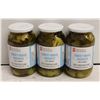 Image 1 : THREE JARS PRESIDENT CHOICE 1 L SWEET PICKLES