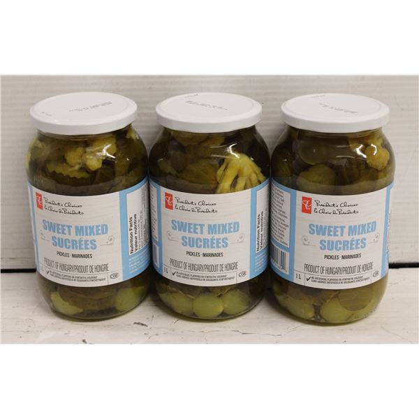 THREE JARS PC 1 L SWEET PICKLES