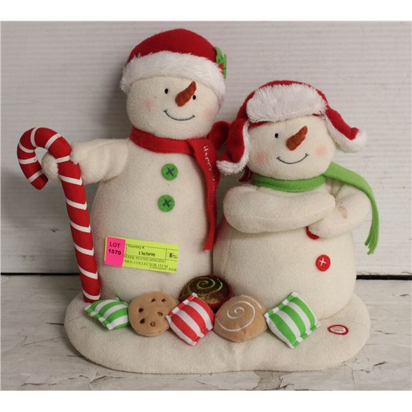 HALLMARK PLUSH SINGING SNOWMEN COLLECTOR ITEM