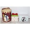 Image 1 : SNOWMAN 2 PC COOKIE JUGS