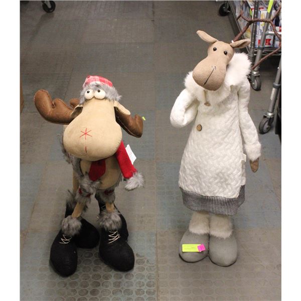 STUFFED REINDEER 2PC