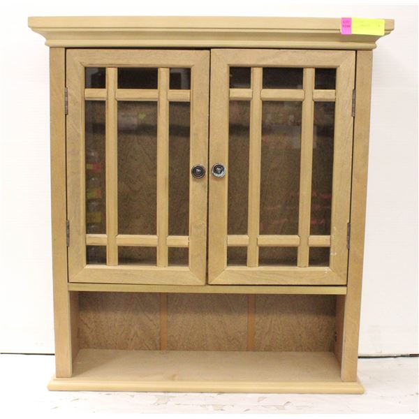 SMALL HANGING SHELVING UNIT WITH DOORS