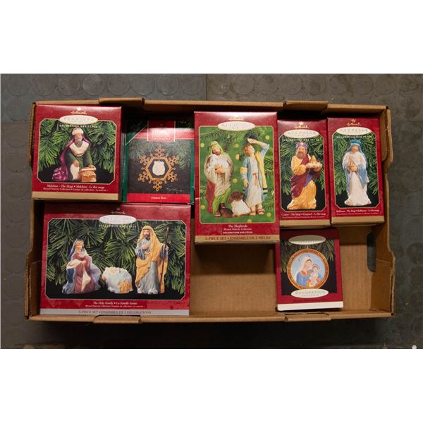 NEW VINTAGE NATIVITY HALLMARK ORNAMENTS