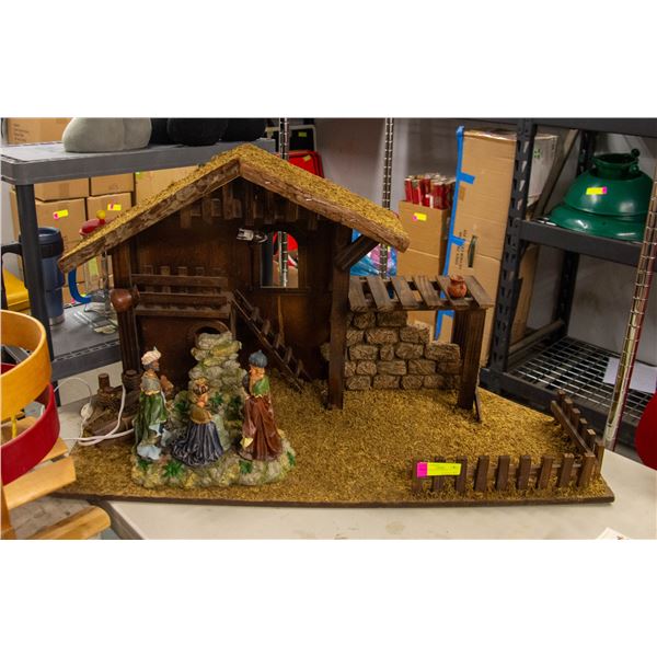 LARGE NATIVITY HOUSE