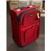 Image 1 : SUITCASES - RED CARRY ON, ONE LARGE SIZE