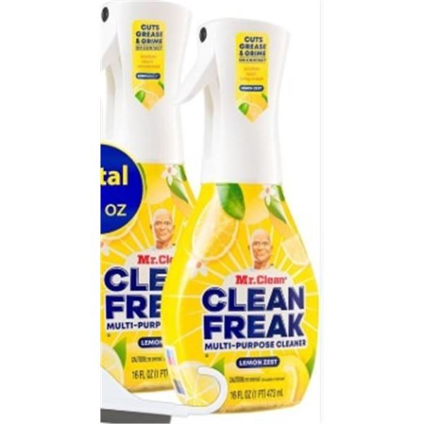 TWO 473ML BOTTLES OF CLEAN FREAK LEMON CLEANER