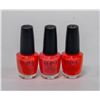 Image 1 : BRAND NEW BAG WITH 3 BOTTLES OF OPI NAIL LACQUER