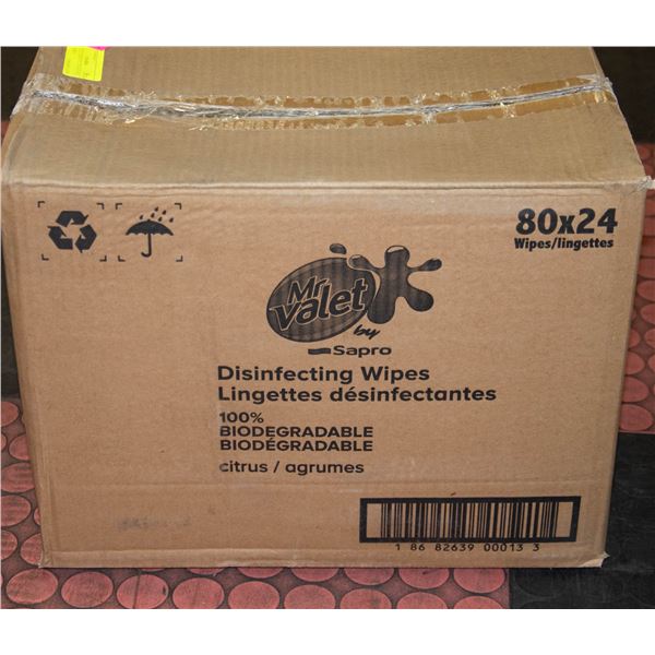 MR. VALET DISINFECTING WIPES 80X24 WIPES