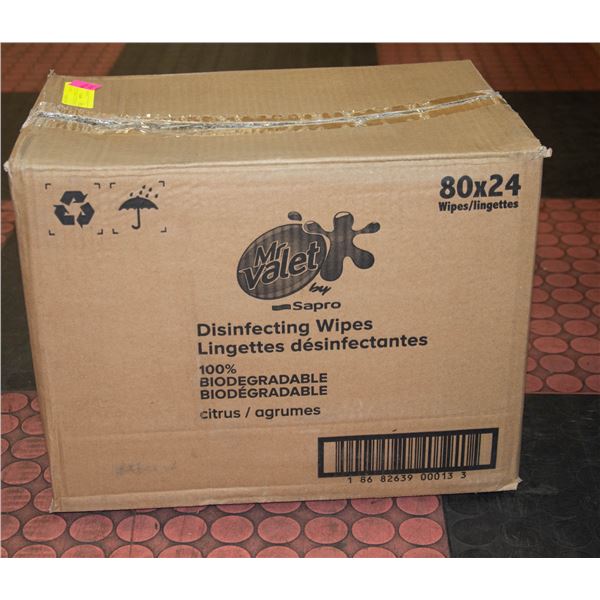 MR. VALET DISINFECTING WIPES 80X24 WIPES