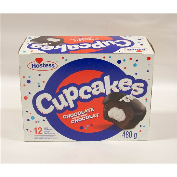 12 HOSTESS CUPCAKES - CHOCOLATE FLAVOUR 480G PER
