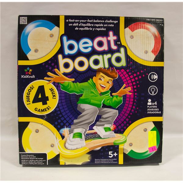 KIDKRAFT BEAT BOARD MUSICAL GAME, UP TO 4 PLAYERS