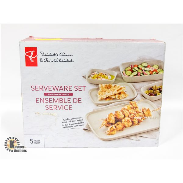 NEW PC SERVEWARE STONE WARE 5 PC