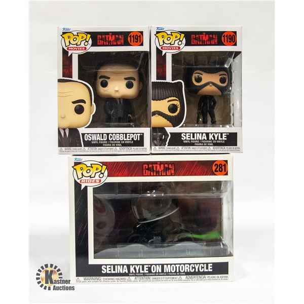 3 BATMAN THEME FUNKO POP
