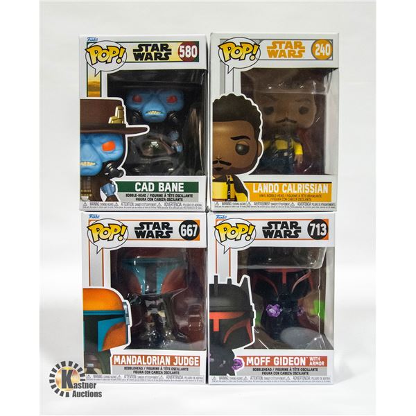 4 STAR WARS FUNKO POP