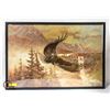Image 1 : ORIGINAL OIL PAINTING OF EAGLE IN FLIGHT VINTAGE