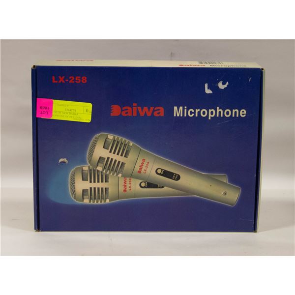 PAIR OF OF NEW DAIWA MICROPHONE IN ORIGINAL