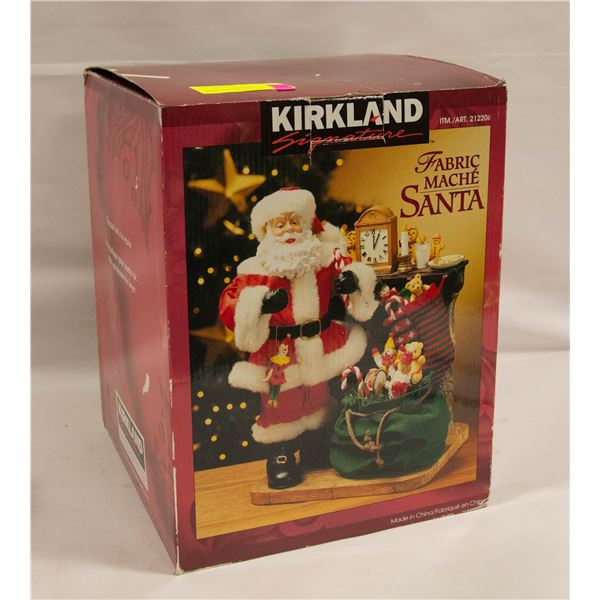FABRIC MACHE SANTA BY KIRKLAND SIGNATURE