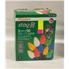 Image 1 : NEW SYLVANIA STAY-LIT 2 SETS OF 50 LED C9 LIGHTS