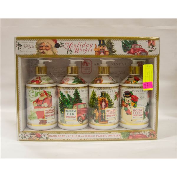 CHRISTMAS HAND SOAP 4 PACK, CHRISTMAS FLAVOURS