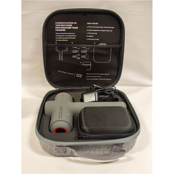 SHARPER IMAGE DEEP PERCUSSION MASSAGER W/