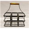 Image 1 : ANTIQUE METAL 6 BOTTLE WINE CARRIER