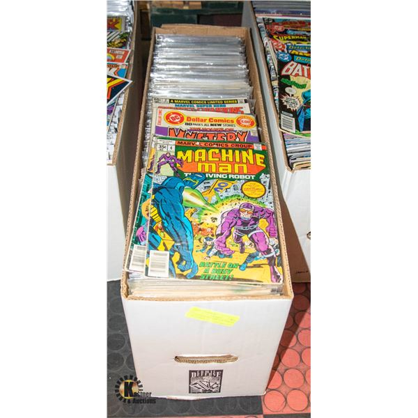 LONG BOX OF COMICS HUNDREDS OF COMICS