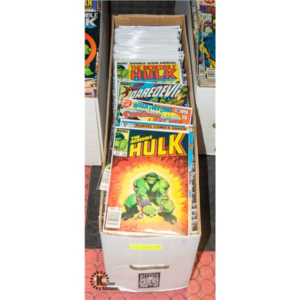 LONG BOX OF COMICS HUNDREDS OF COMICS