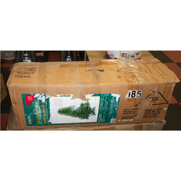 6.5FT SNOW CRUSTED PINE TREE WITH ROUNDED TIPS