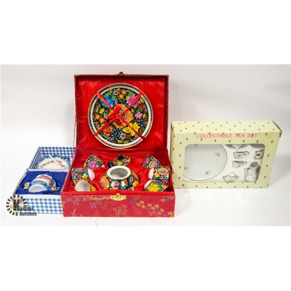 VINTAGE 3 MINI TEA SETS