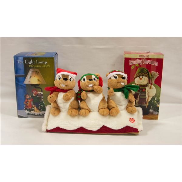 3 CHRISTMAS DECORATIONS (WORK)