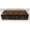 Image 1 : XLARGE ASIAN VINTAGE CHESS SET IN WOOD CHEST