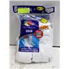 Image 1 : WHITE CREW SOCKS 12-16 SIZE 6-PACK FRUIT OF LOOM