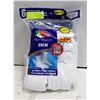 Image 1 : WHITE CREW SOCKS 12-16 SIZE 6-PACK FRUIT OF LOOM