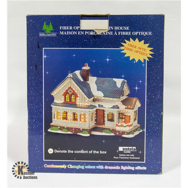 FIBER OPTIC PORCELAIN HOUSE - CONTINUOUSLY