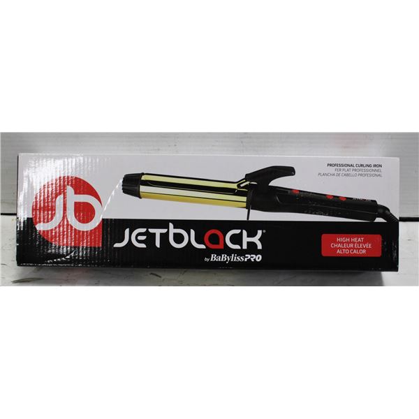 NEW JET BLACKCURLING IRON BY: BABYLISS PRO
