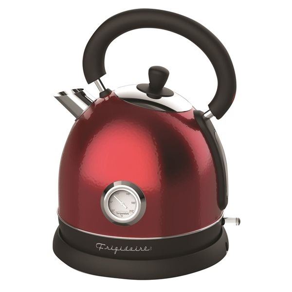BRAND NEW RED FRIGIDAIRE KETTLE WITH THERMOMETER