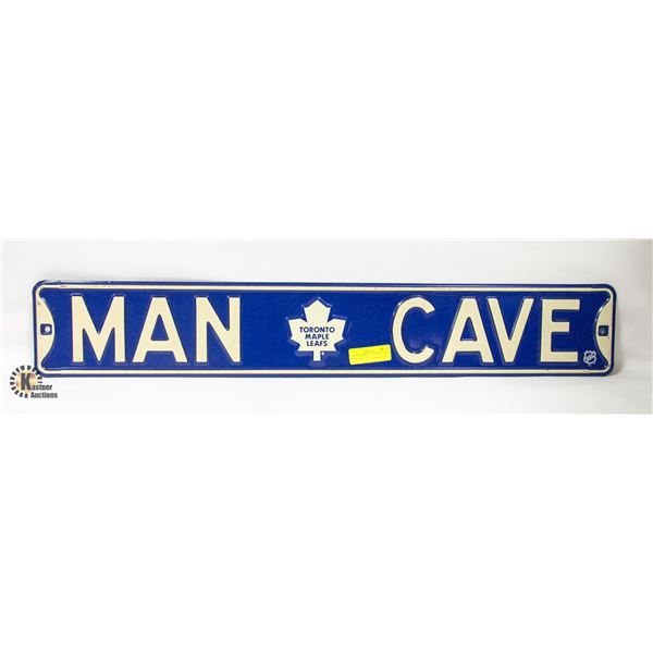 TORONTO MAPLE LEAFS MAN CAVE METAL SIGN
