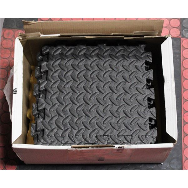 NEW YES4ALL INTERLOCKING FOAM MATS 12" X 12" BLACK