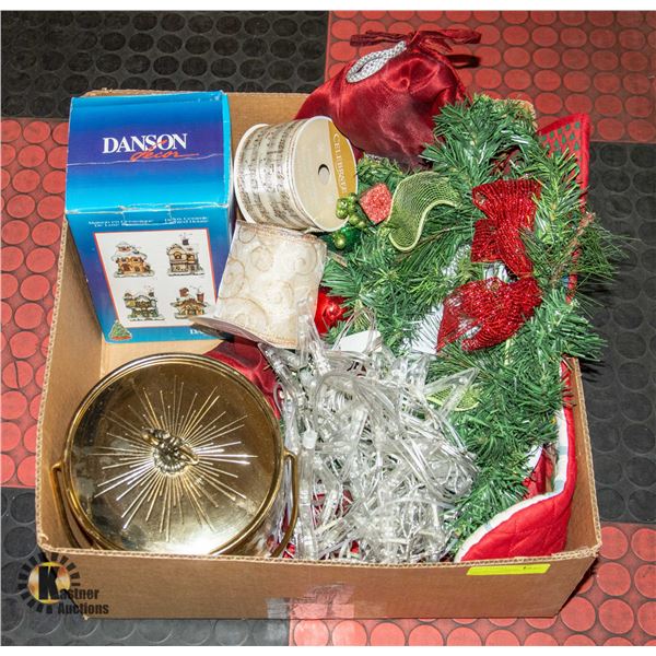 BOX WITH DANSON DECOR CERAMIC LIGHTED