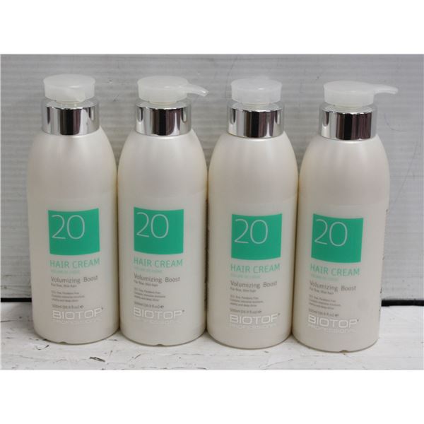 4 NEW BOTTLES OF BIOTOP PROFESSIONAL 500ML HAIR