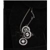 Image 1 : PANDORA SILVER NECKLACE & EARRINGS SET TOGETHER