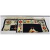 Image 1 : 2 ESTATE ANTIQUE FLORAL TAPESTRIES