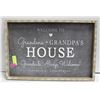 Image 1 : WELCOME TO GRANDMA'S HOME SIGN