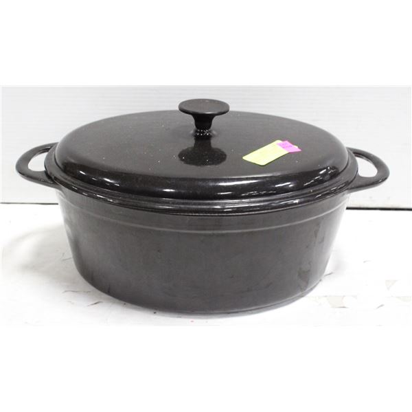 8 LITRE XLARGE CAST IRON ENAMELLED DUTCH OVEN