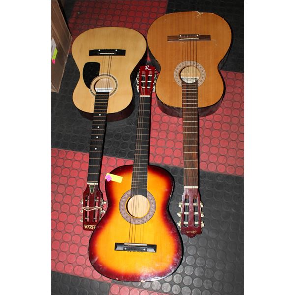 3 ESTATE GUITARS ALL TOGETHER ALL NEED TLC-ESTATE