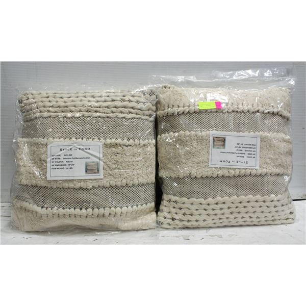 2 BOHEMIAN FUJI MACRAMÉ CUSHIONS STYLE