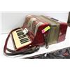 Image 1 : ESTATE VINTAGE RED ACCORDIAN NEEDS TLC-ESTATE